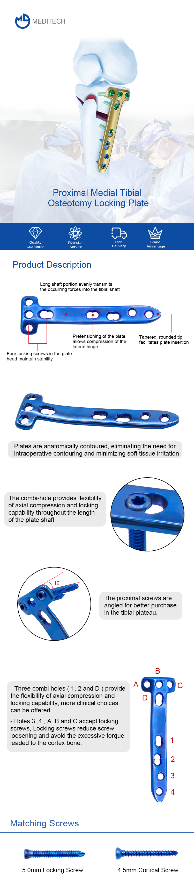 Proximal Medial Tibial Osteotomy Locking Plate