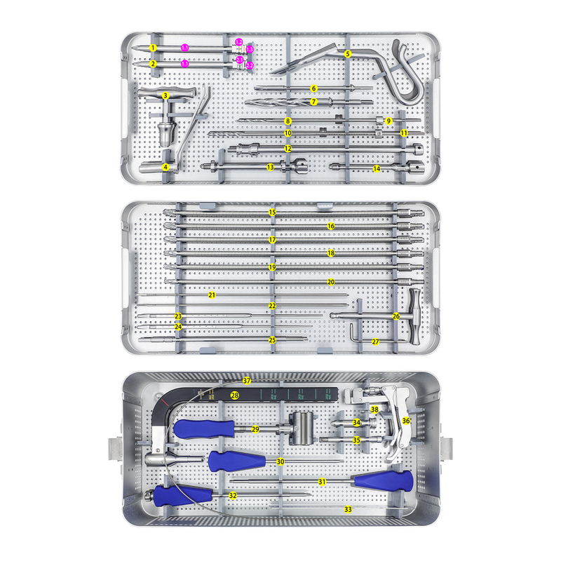 Hindfoot Fusion Ankel Nail Instrument Set