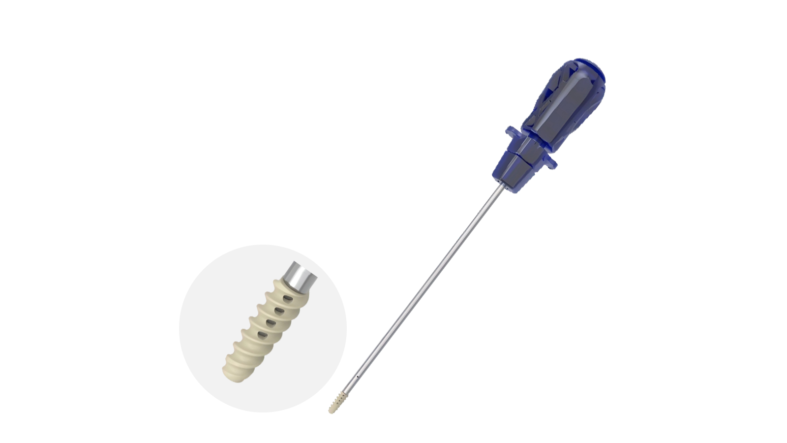 SwirlFix PEEK Anchor Hollow — 157340550S — 5.5&times;15mm,3/2#&times;950mm