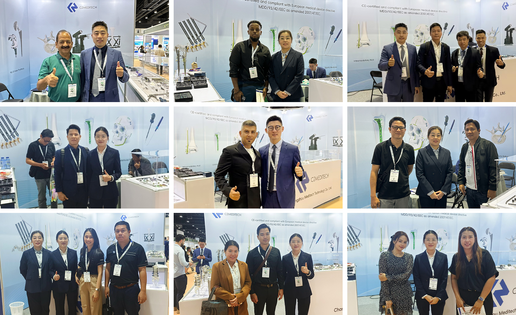 CZMEDITECH meeting global orthopedic distributors at medical exhibition.jpg