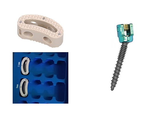 TLIF PEEK cage implant & spinal pedicle screw system