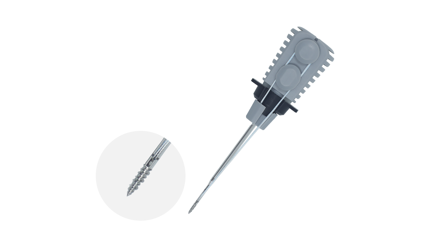Metal Suture Anchor — M201.452 — 2.0x6.5mm,1/2-0#*1200mm W, 1/ 2-0#*1200mm B/W
