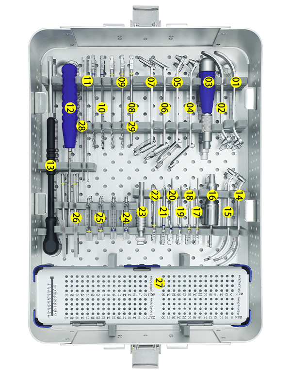 Distal radius instrument tray B