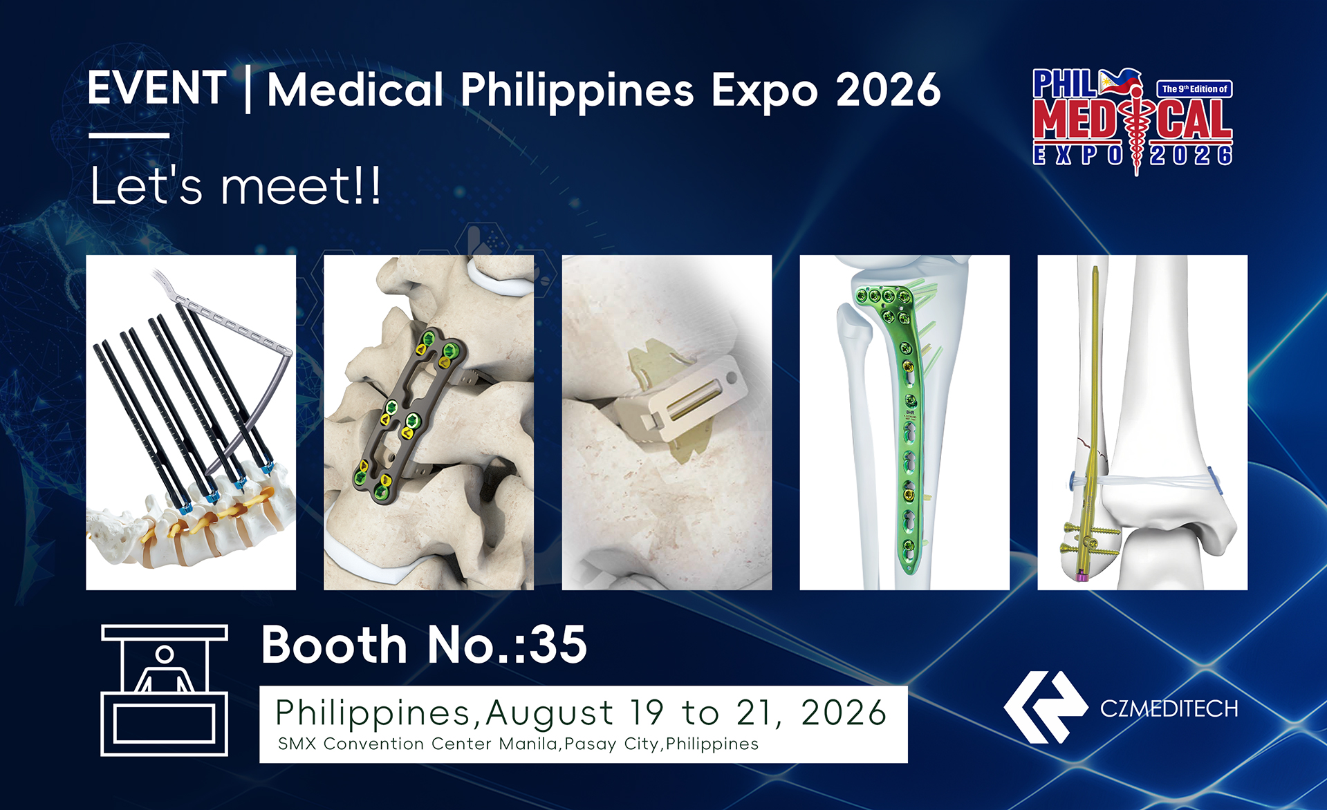 CZMEDITECH invitation to Philippines Medical Expo 2026 Booth 35.jpg
